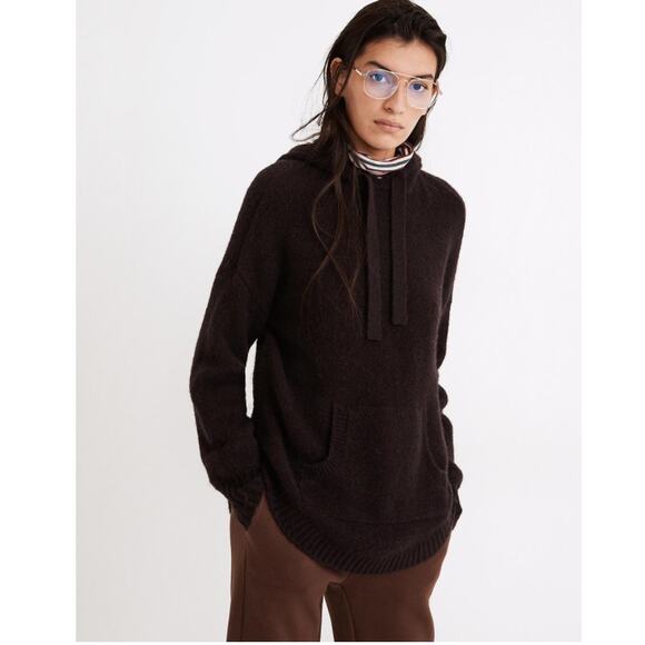 Madewell Wilmington Hoodie Sweater in Heather Parchment Size XS - Picture 4 of 10